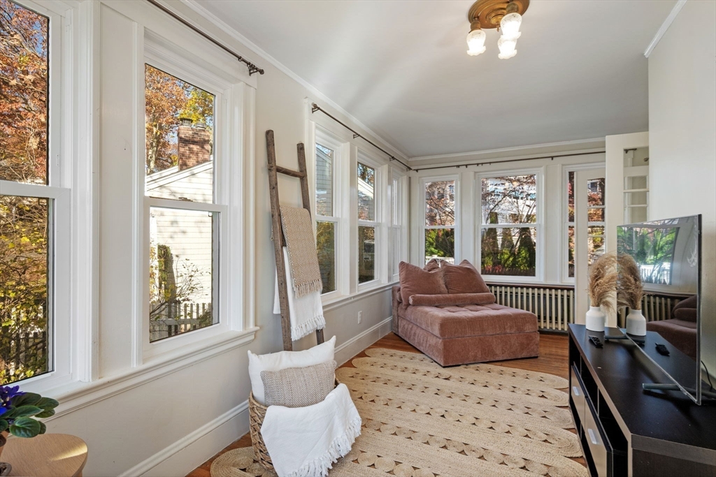 21 Bay View Drive Swampscott, MA 01907 - Photo 13 of 42 a living room with furniture and a flat screen tv