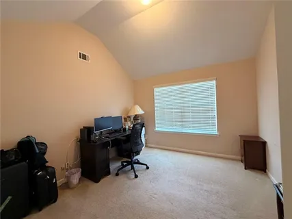 a view of a workspace with a window