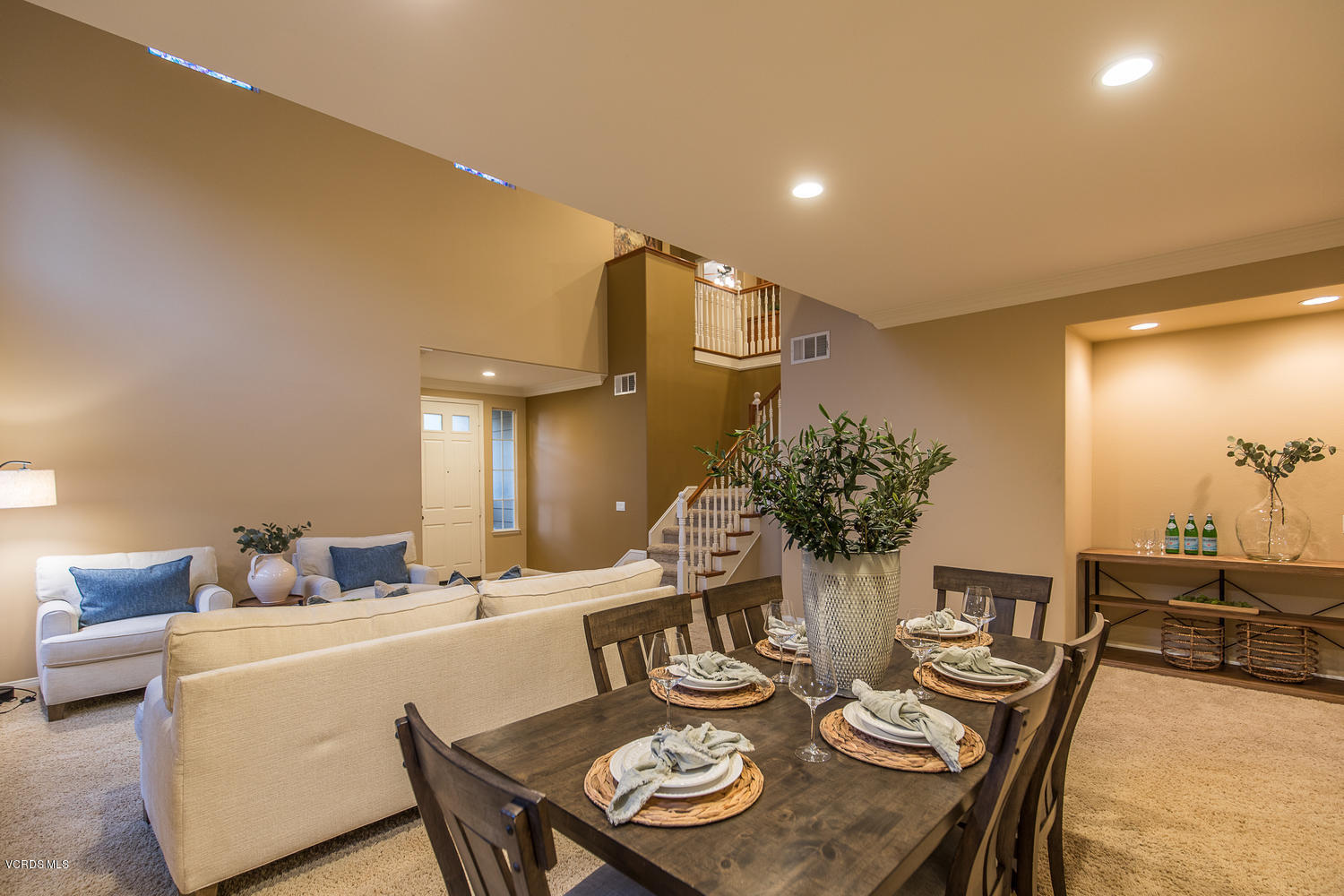 14410 Peach Hill Road Moorpark, CA 93021 - Photo 13 of 45 a dining room with furniture and wooden floor
