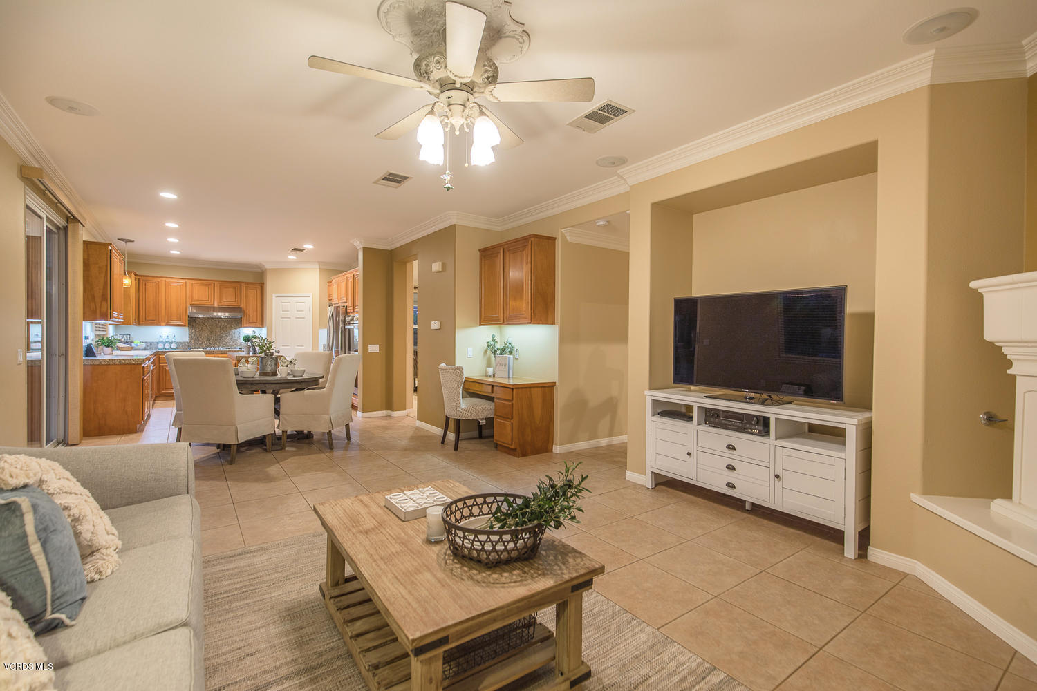 14410 Peach Hill Road Moorpark, CA 93021 - Photo 18 of 45 a living room with furniture and a flat screen tv