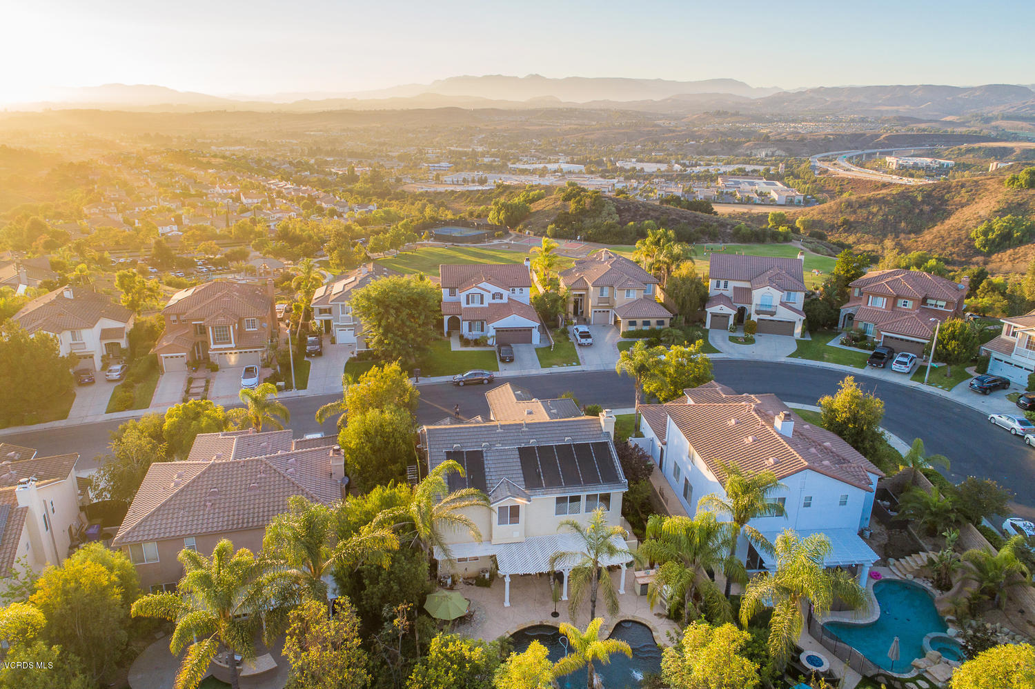 14410 Peach Hill Road Moorpark, CA 93021 - Photo 5 of 45 an aerial view of residential houses with outdoor space