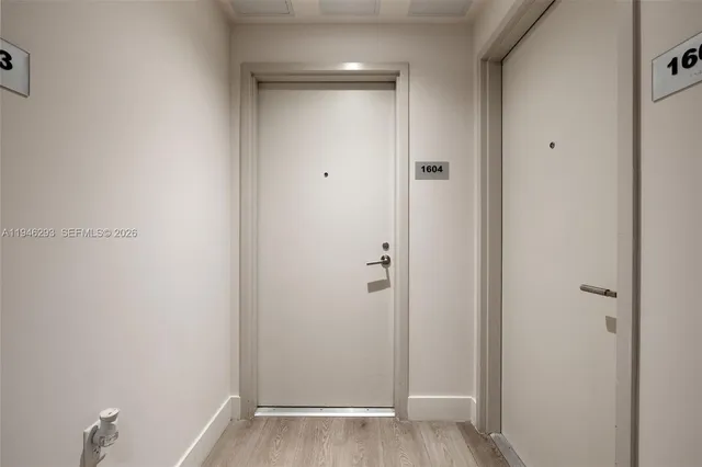 a view of room with walk in closet