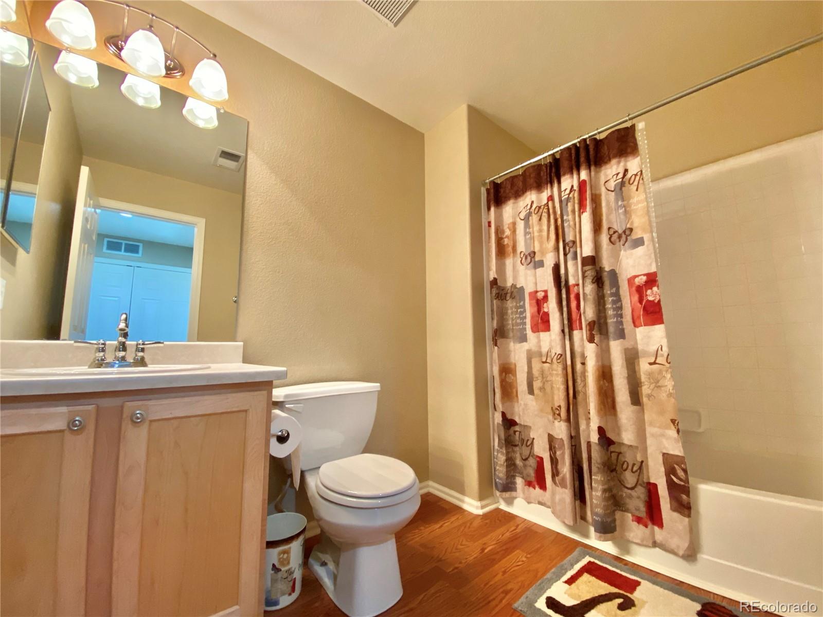 5731 Raleigh Circle Castle Rock, CO 80104 - Photo 14 of 16 a bathroom with a sink a toilet and shower