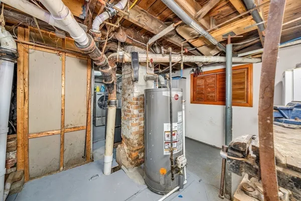 a view of a room with refrigerator