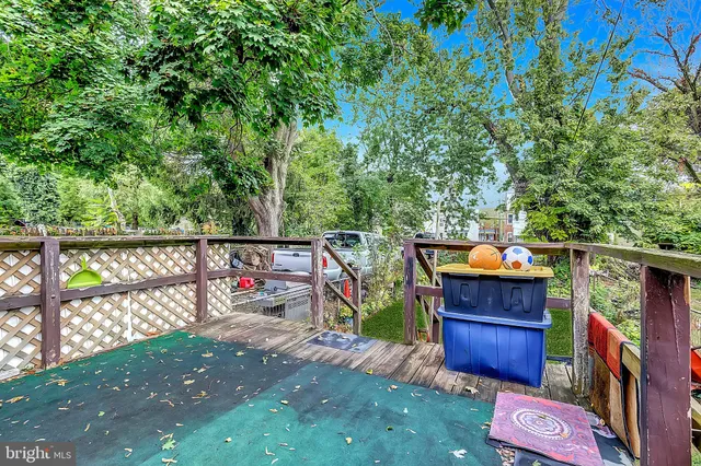 a view of a backyard with a garden