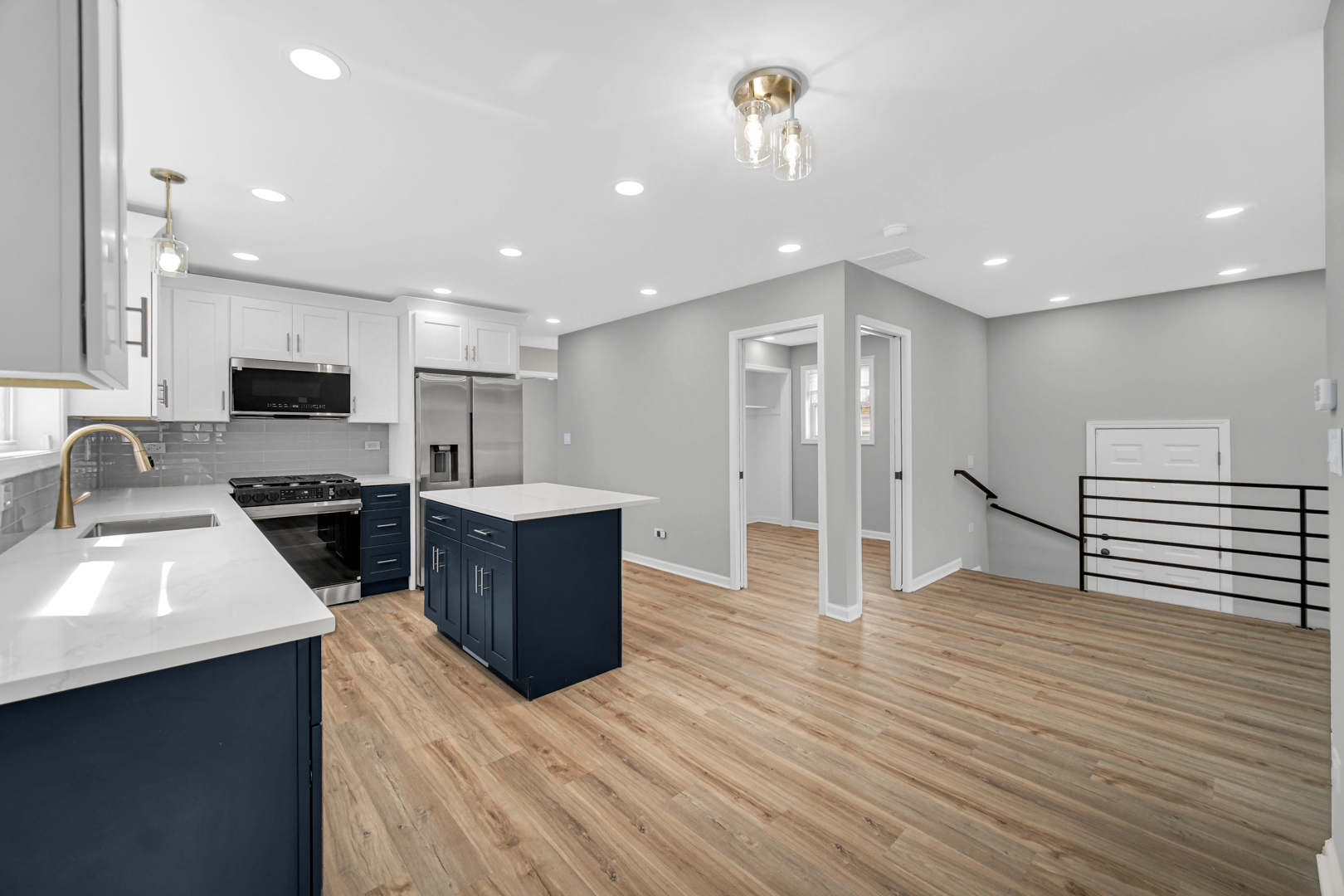3629 West 84th Street Chicago, IL 60652 - Photo 5 of 23 a kitchen with a sink stainless steel appliances and counter space