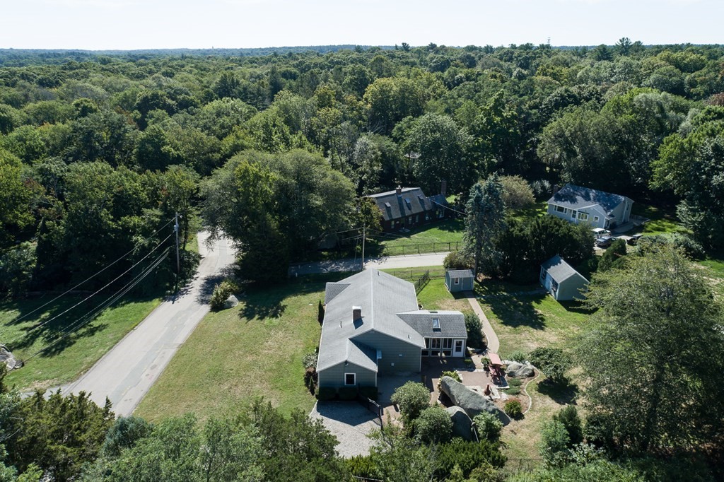 20 Locust Road Cohasset, MA 02025 - Photo 4 of 41 an aerial view of a house with a yard