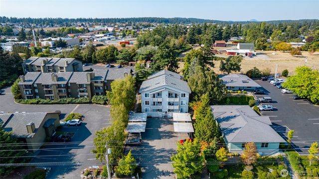 an aerial view of multiple houses