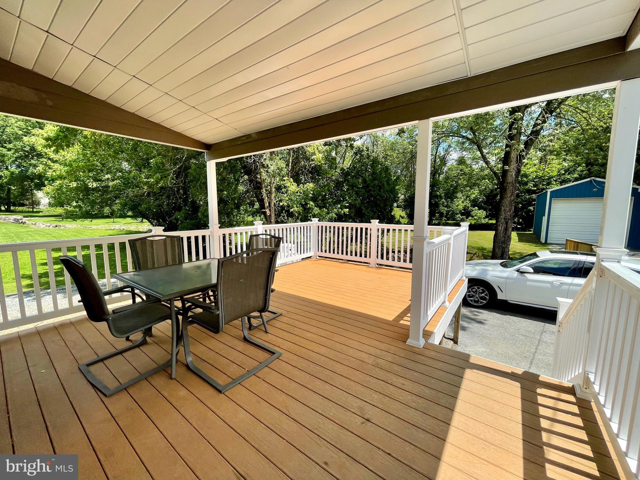 Partially Covered Deck