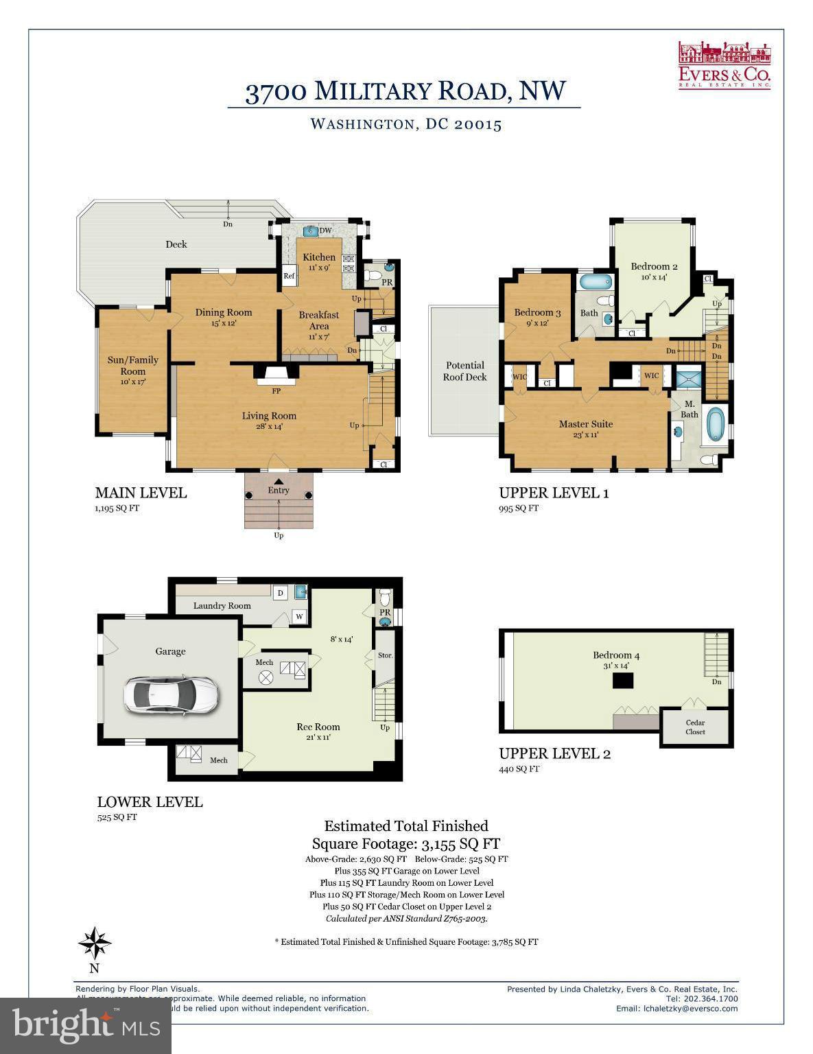 3700 Military Road Northwest Washington, DC 20015 - Photo 28 of 28 Floor Plans