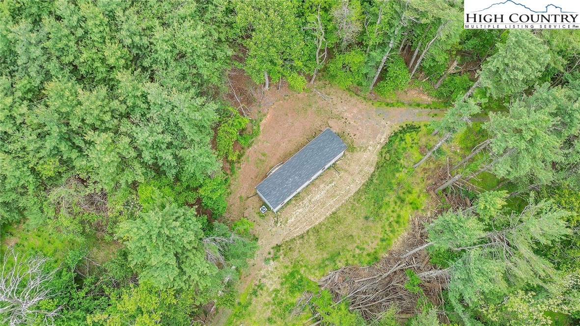 939 Don Bare Road Jefferson, NC 28640 - Photo 20 of 22 a view of a yard with plants and a wooden wall