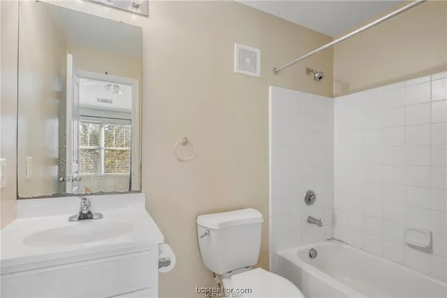 a bathroom with a sink toilet a shower and a bathtub