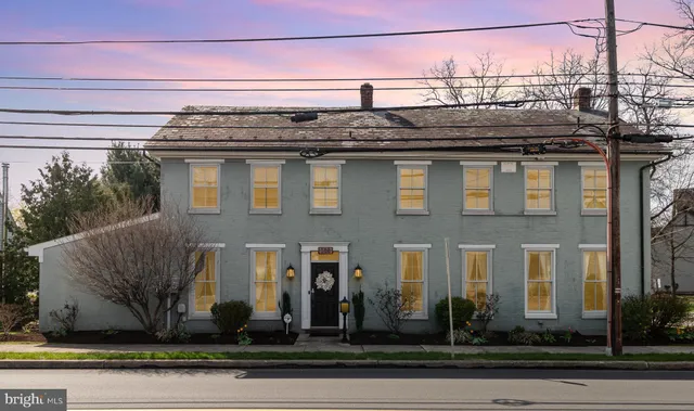 a front view of a house