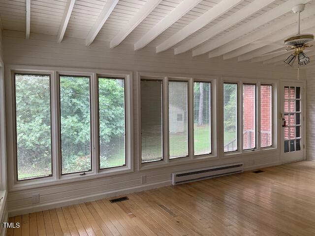 1003 Summerville Mamers Road Lillington, NC 27546 - Photo 15 of 44 a view of an empty room with a window and hardwood floor
