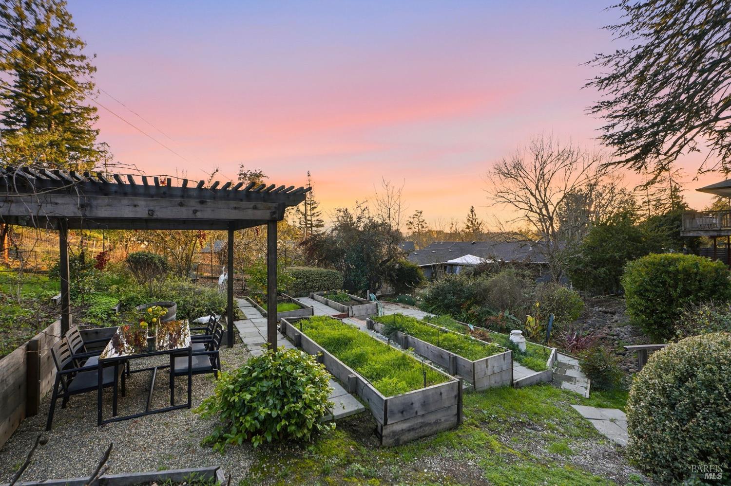 1814 St Francis Road Santa Rosa, CA 95409 - Photo 41 of 70 A second pergola is ready for Wine Country entertaining