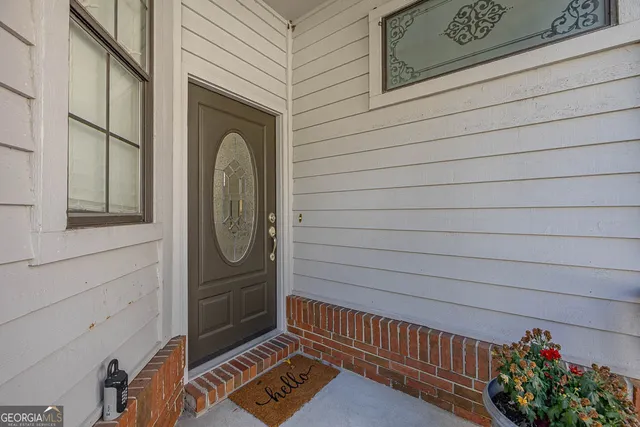 a view of front door