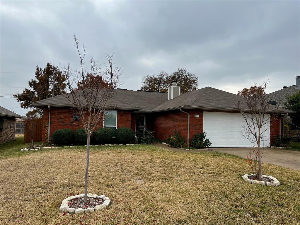 a backyard of a house