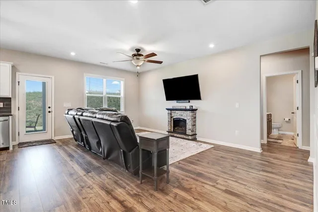 a kitchen with a sink and a refrigerator