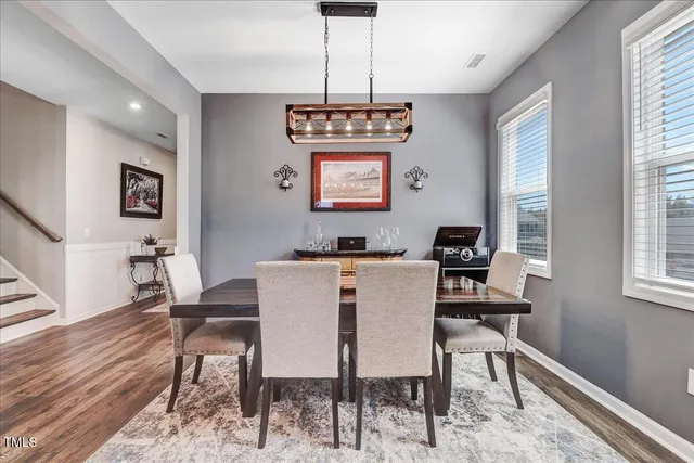 a view of a hallway with workspace