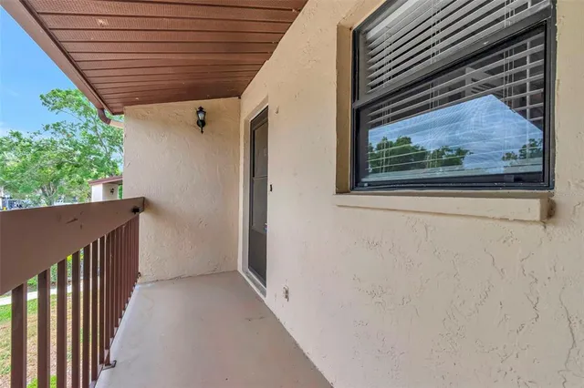 a view of a house with a balcony