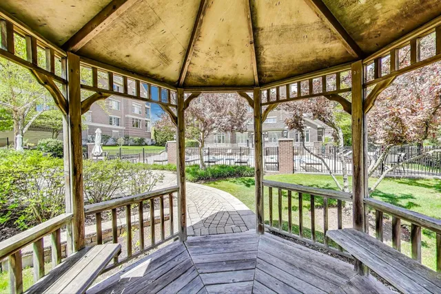 a porch with view of outdoor space