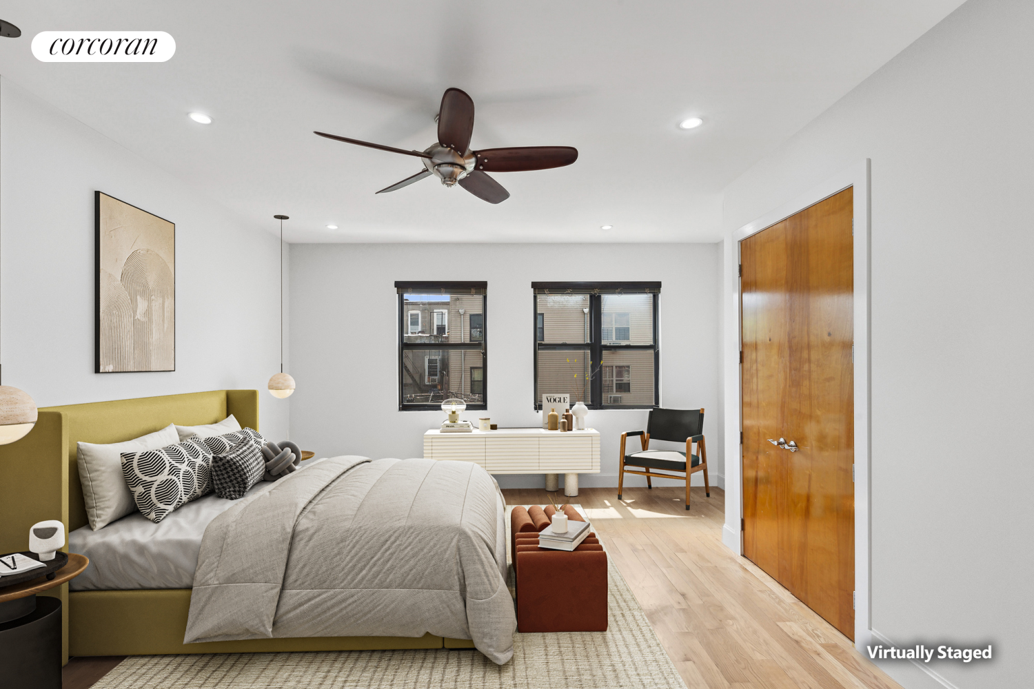 84 MacDougal Street, Unit 2 Brooklyn, NY 11233 - Photo 4 of 10 a bed room with a bed furniture and a window