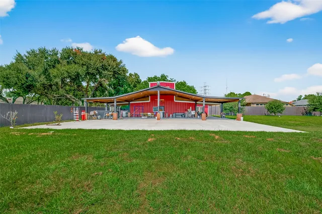 a childrens park with lots of swings and slides