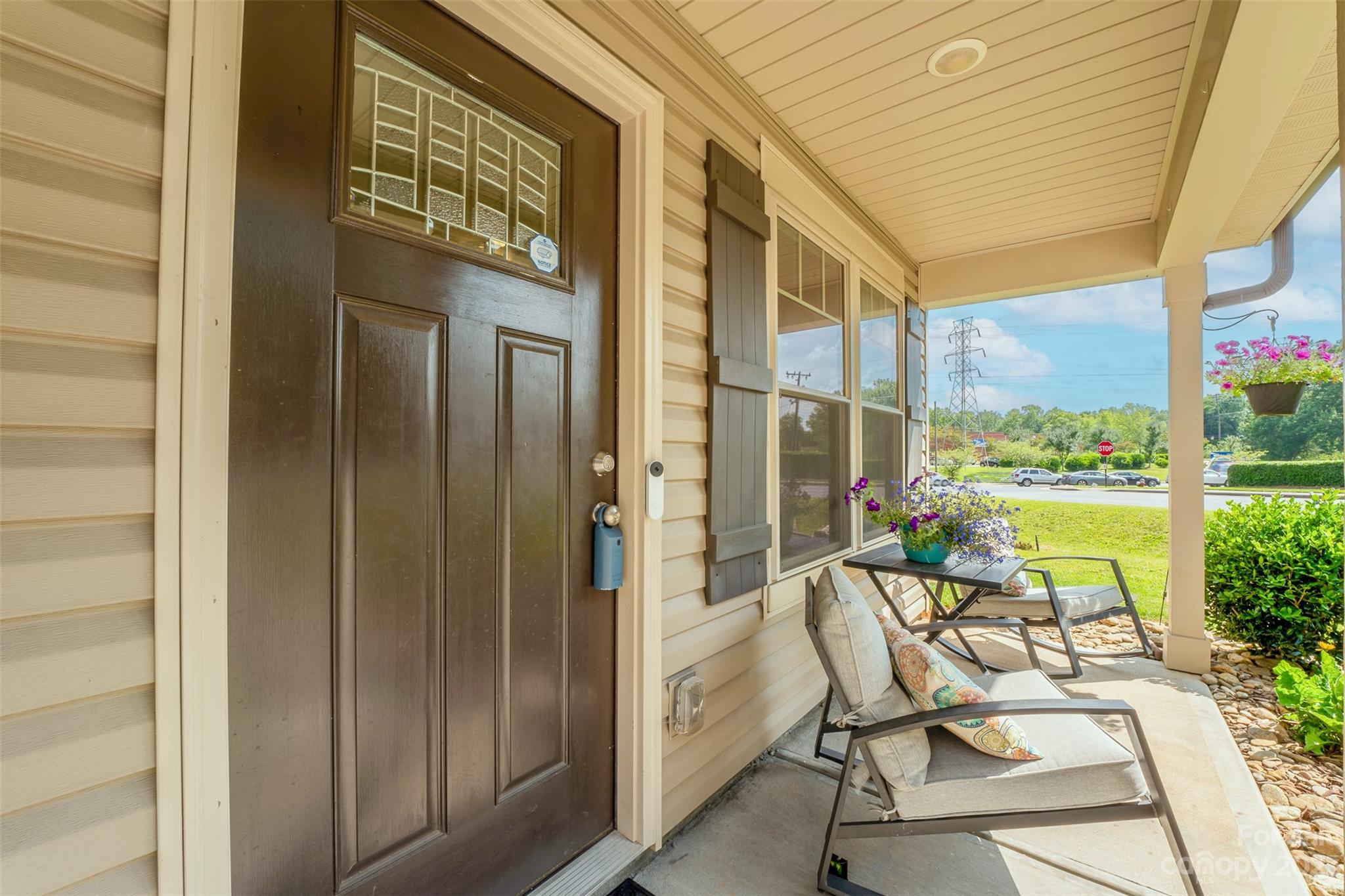 212 Old Centergrove Road Kannapolis, NC 28083 - Photo 3 of 39 a view of a balcony with a table and chairs