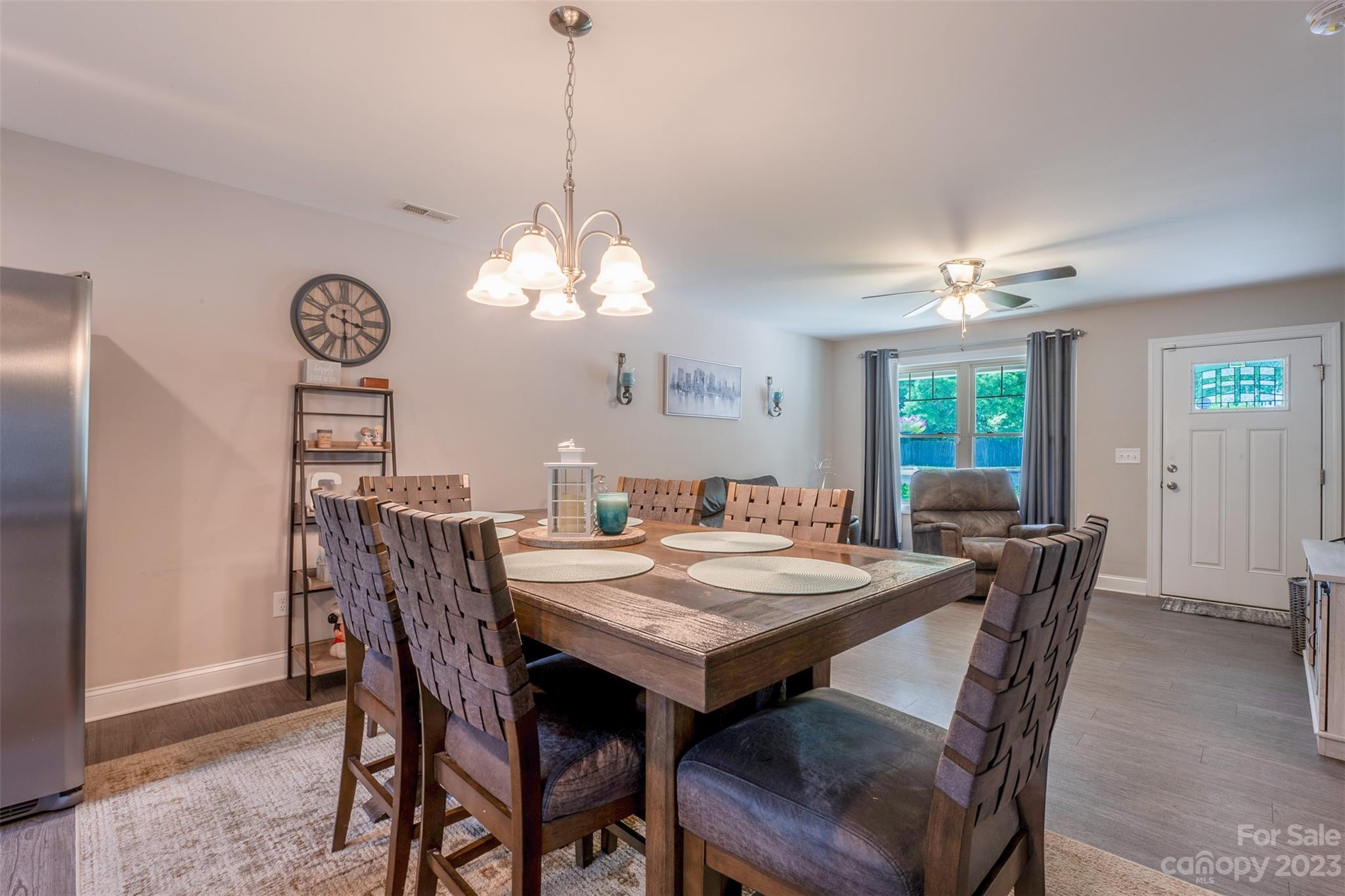 212 Old Centergrove Road Kannapolis, NC 28083 - Photo 9 of 39 a view of a dining room with furniture and chandelier