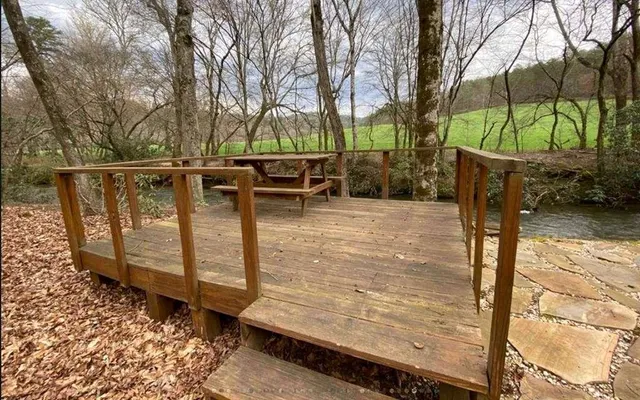 a view of outdoor space with seating area
