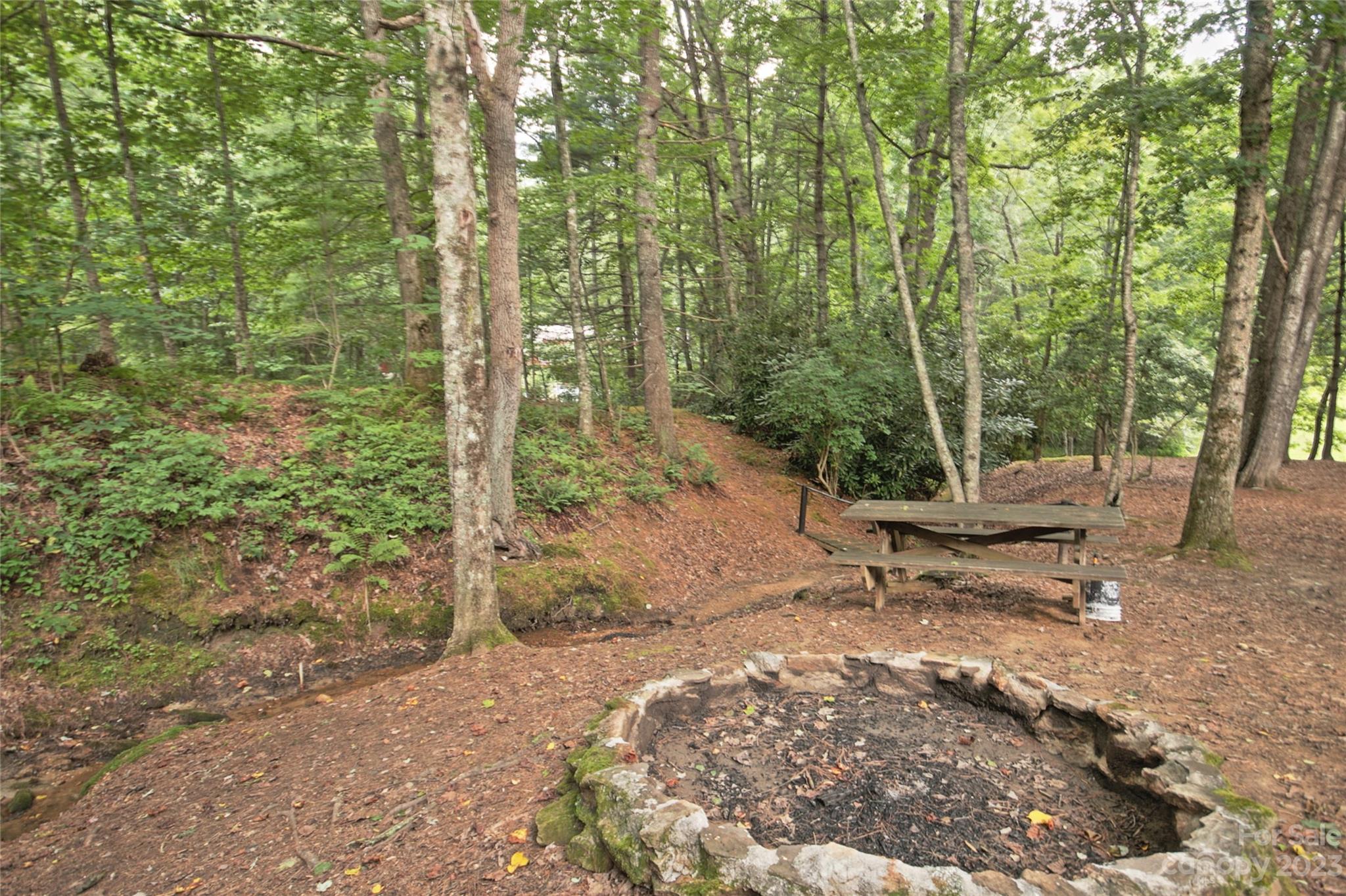4211 Staton Road Hendersonville, NC 28739 - Photo 22 of 43 a view of a bench in a forest