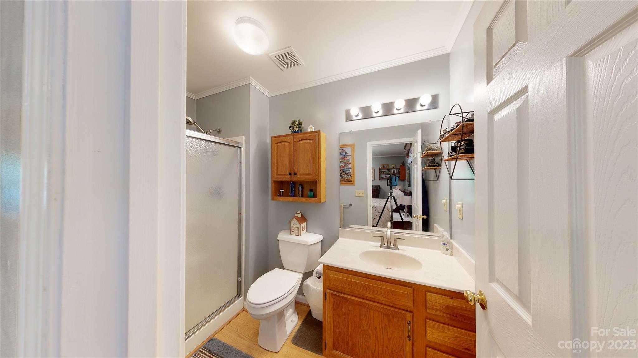 4211 Staton Road Hendersonville, NC 28739 - Photo 33 of 43 a bathroom with a toilet sink and mirror