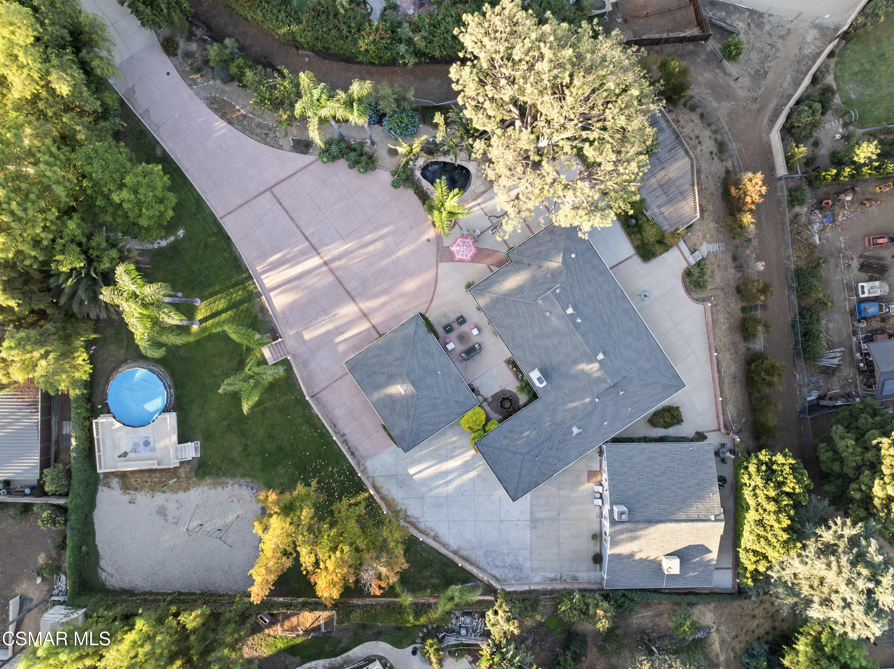 636 Sinaloa Road Simi Valley, CA 93065 - Photo 29 of 31 an aerial view of house with yard swimming pool and outdoor seating