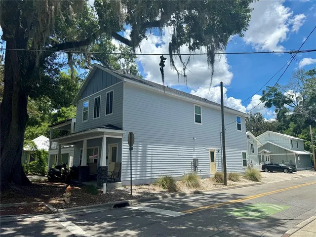 a front view of a house with street