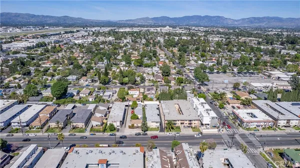 an aerial view of a city with lots of residential buildings