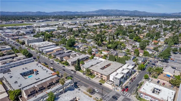 an aerial view of multiple house