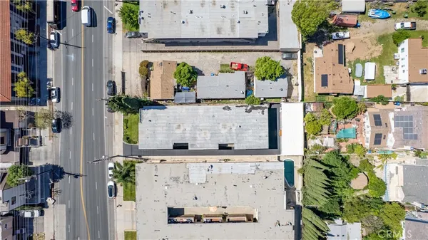 an aerial view of a city