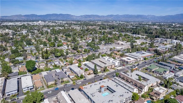 a view of city and mountain