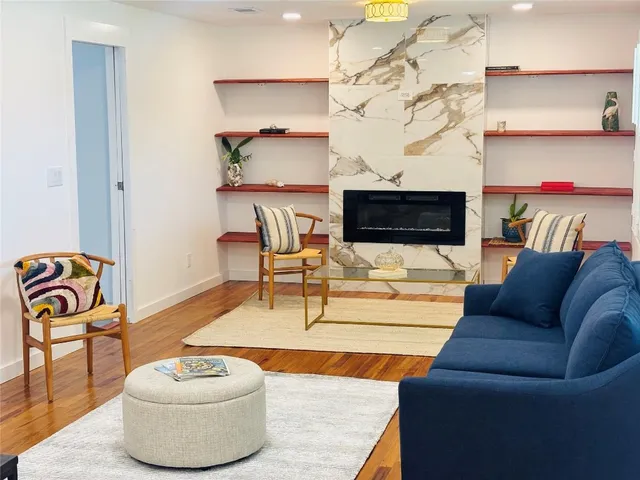 a living room with a couch