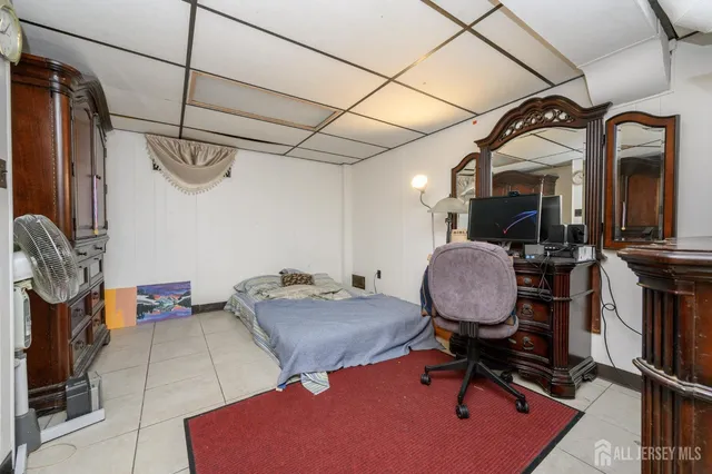 a room with gym equipment