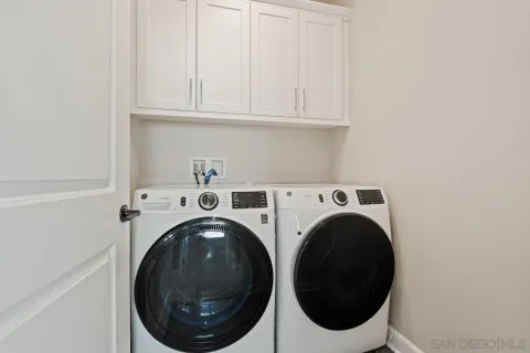 an aerial view of residential building with parking space