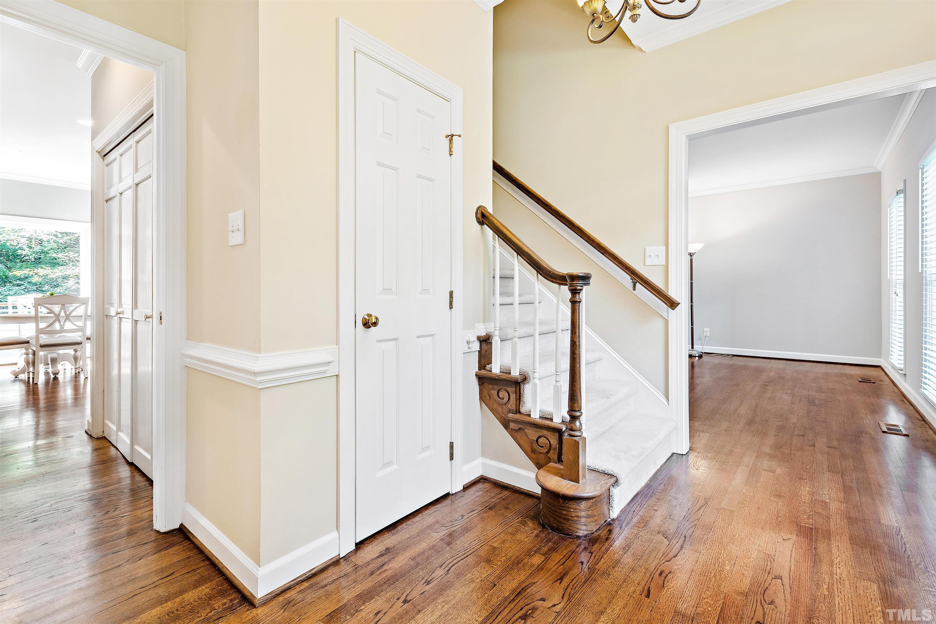 4708 Fallswood Place Raleigh, NC 27613 - Photo 21 of 45 a view of an entryway with wooden floor