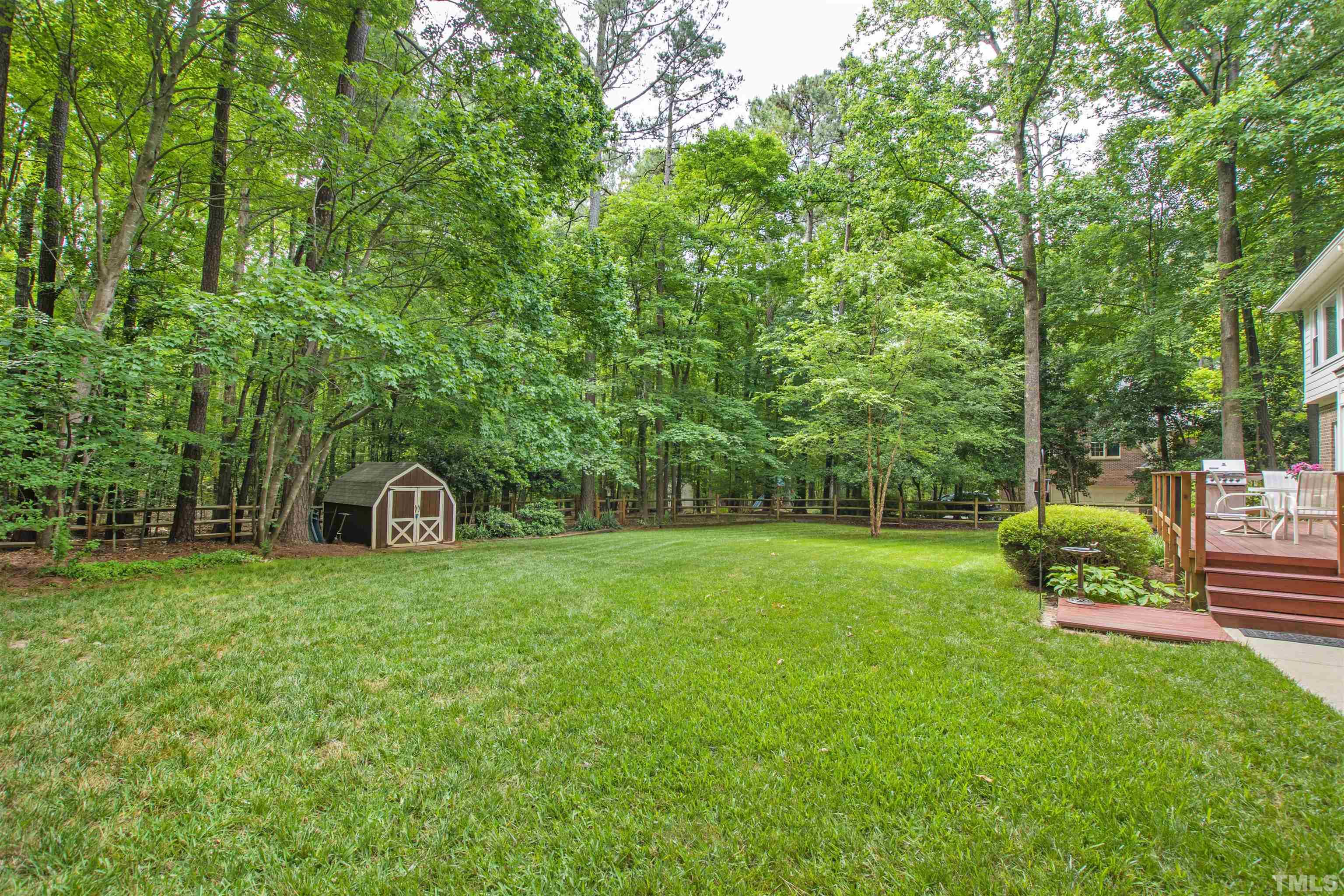 4708 Fallswood Place Raleigh, NC 27613 - Photo 42 of 45 a view of a back yard