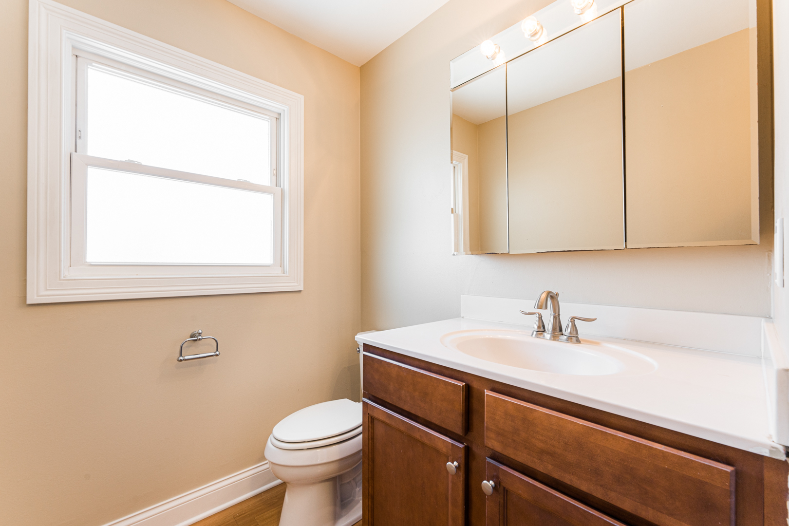 25 5n568 Il Rte Street St. Charles, IL 60174 - Photo 14 of 30 a bathroom with a sink a toilet and a mirror