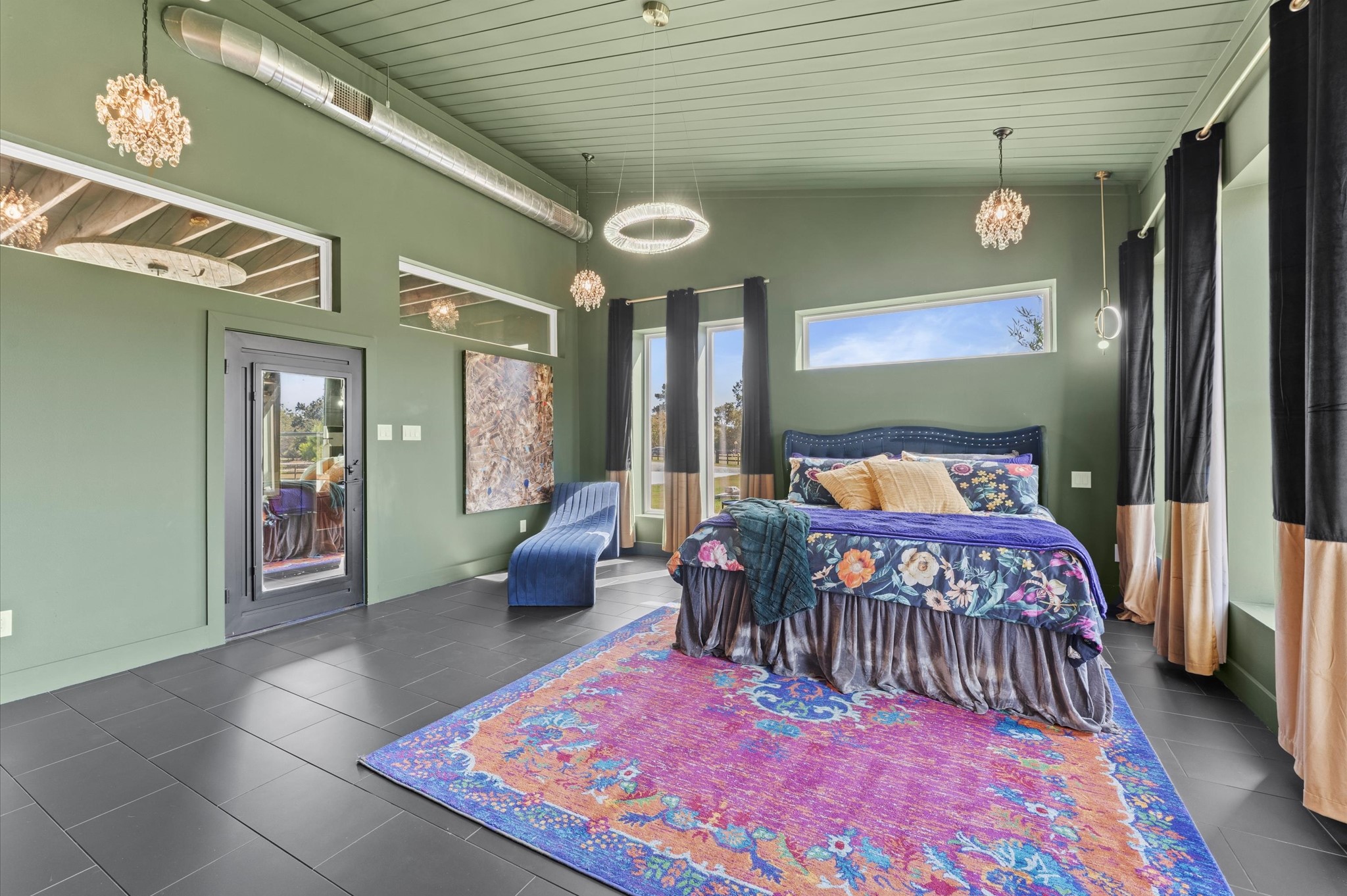 2743 Bobville Road Montgomery, TX 77316 - Photo 21 of 50 a bedroom with a bed and balcony view