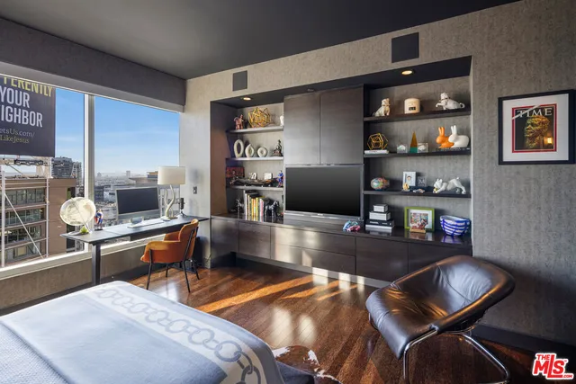 a room with furniture and view of living room