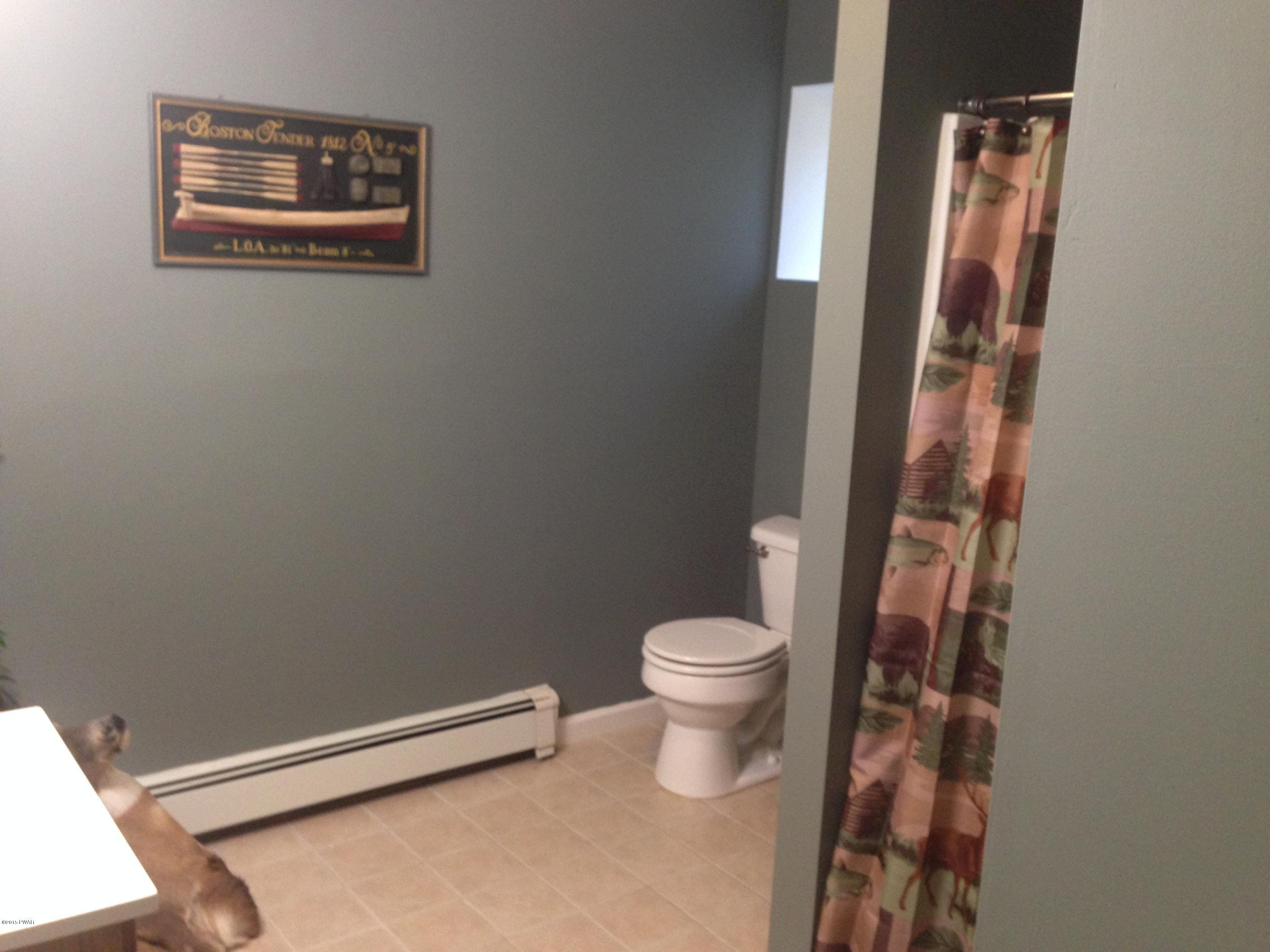 141 Weasel Road Dingmans Ferry, PA 18328 - Photo 23 of 28 a bathroom with a toilet and a shower