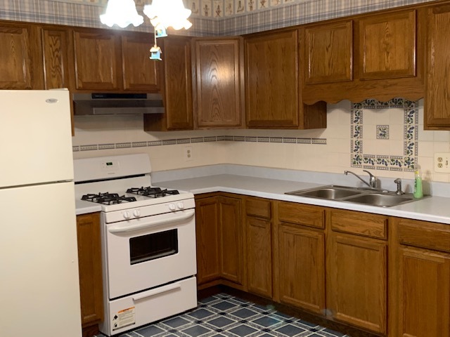 209 Southview Drive Rochelle, IL 61068 - Photo 3 of 16 a kitchen with granite countertop a sink a stove and cabinets