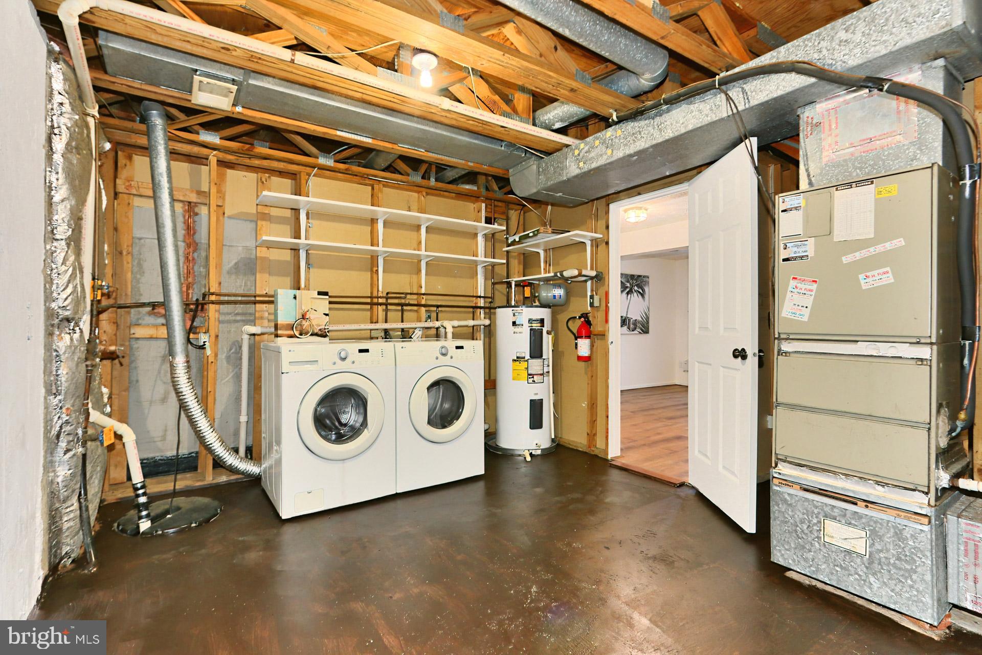 11004 Granby Court Reston, VA 20191 - Photo 29 of 33 Large Laundry and Storage Room