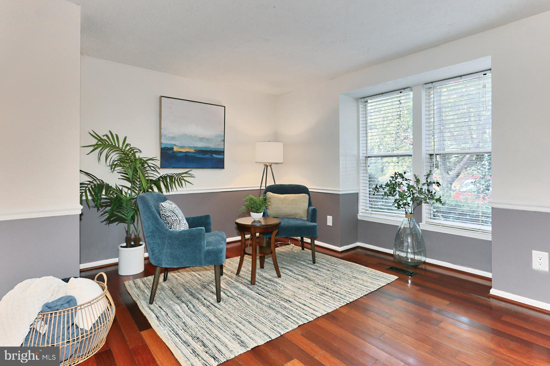 11004 Granby Court Reston, VA 20191 - Photo 3 of 33 Living Room with Cozy Bump-Out Window Nook